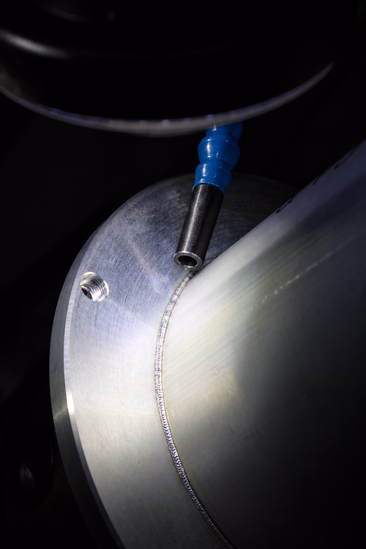 Contract laser welding.